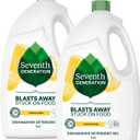 Seventh Generation Dishwasher Detergent Gel Lemon Scent 2 pack for sparkling dishes dishwasher soap 70 oz