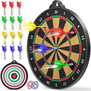 Magnetic Dart Board for Kids Indoor Outdoor Kids Games and Party Games, Christmas Birthday Gifts Toys for Boys Age 3-12