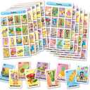 Loteria Fiesta Mexican Bingo Game Set in Spanish for 10 Players - 10 Playing Boards and Full Deck of Calling Cards