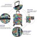 Travel Luggage Cover, Suitcase Protector Bag Fits 29-30 Inch Luggage Colorful maple