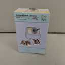 Kids Instant Digital Cameras for Boys and Girls, 1080P HD Dual-Lens Selfie Digital Camera with Print Paper & 32G Card, Christmas Birthday Gifts Toys for Toddler and Teenagers Age 3-16 Years Old (Purple)