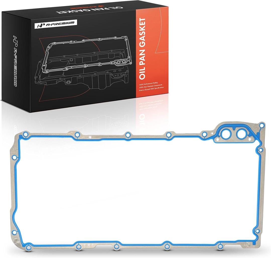 A-Premium 4.8L 5.3L 5.7L 6.0L 6.2L Engine Oil Pan Gasket Set, Compatible with Chevy Silverado 1500 2500 3500, Tahoe, Express, Suburban & GMC Sierra, Yukon & Cadillac Escalade & Buick LaCrosse & More
