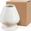 Matcha Whisk Holder, Ceramic Chasen Stand Tea Whisk Holder for Bamboo Matcha Chasen fit for Set Accessory, White