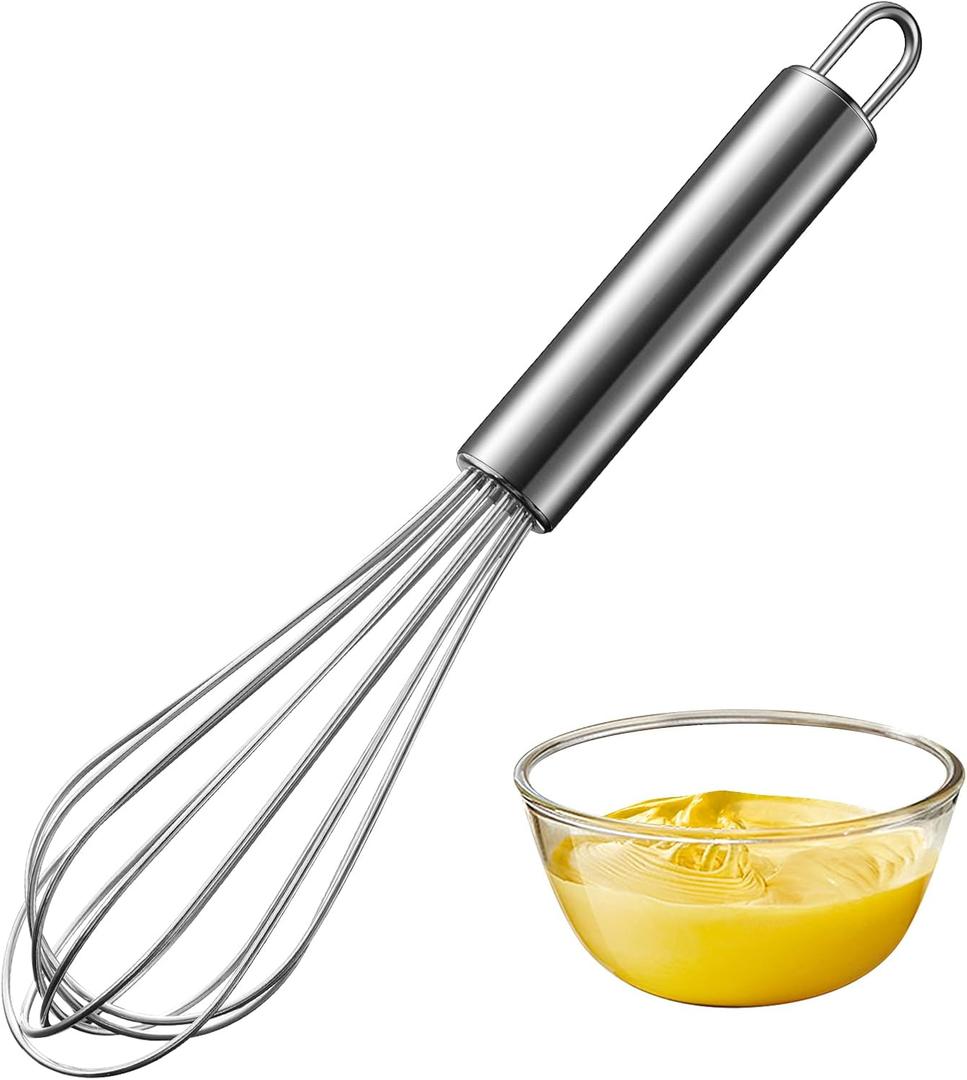 Aniso Stainless Steel Whisk (8.4 inches, Silver)