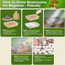 DUSPRO Recycle Premium 4-in-1 Mushroom Substrate Mix with Coco Coir, Zeolite, Gypsum & Vermiculite  Ideal Mushroom Growing Mix for Gardening, Moisture Retention, pH Balance & Ready to Use Mixture 8QT