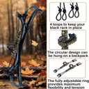 Deer Call Silencer Black Rack Rattling Antlers Silencer Rattling Deer Antlers Silent Carry Harness for Deer Hunting (Army Green-2 Pack)