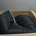 EHEYCIGA Orthopedic Dog Beds for Extra Large Dogs, Waterproof Memory Foam XL Dog Bed with Sides, Non-Slip Bottom and Egg-Crate Foam Big Pet Bed with Washable Removable Cover, Washed Blue (44.0"L x 32.0"W x 6.5"Th)