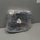 Outus 2 LB Blue Gold Crinkle Cut Paper Shred Filler Metallic Shredded Papers Confetti Gift Boxes Basket Crinkle Paper Filler Packing Tissue 250 Anniversary Birthday Graduation USA Gift Wrapping