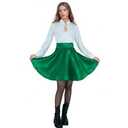 Dxvsaxi Ellen Costume Women Christmas Vacation Cosplay Ellen Shirt Halloween Top and Skirt Dress Brooch Suit M