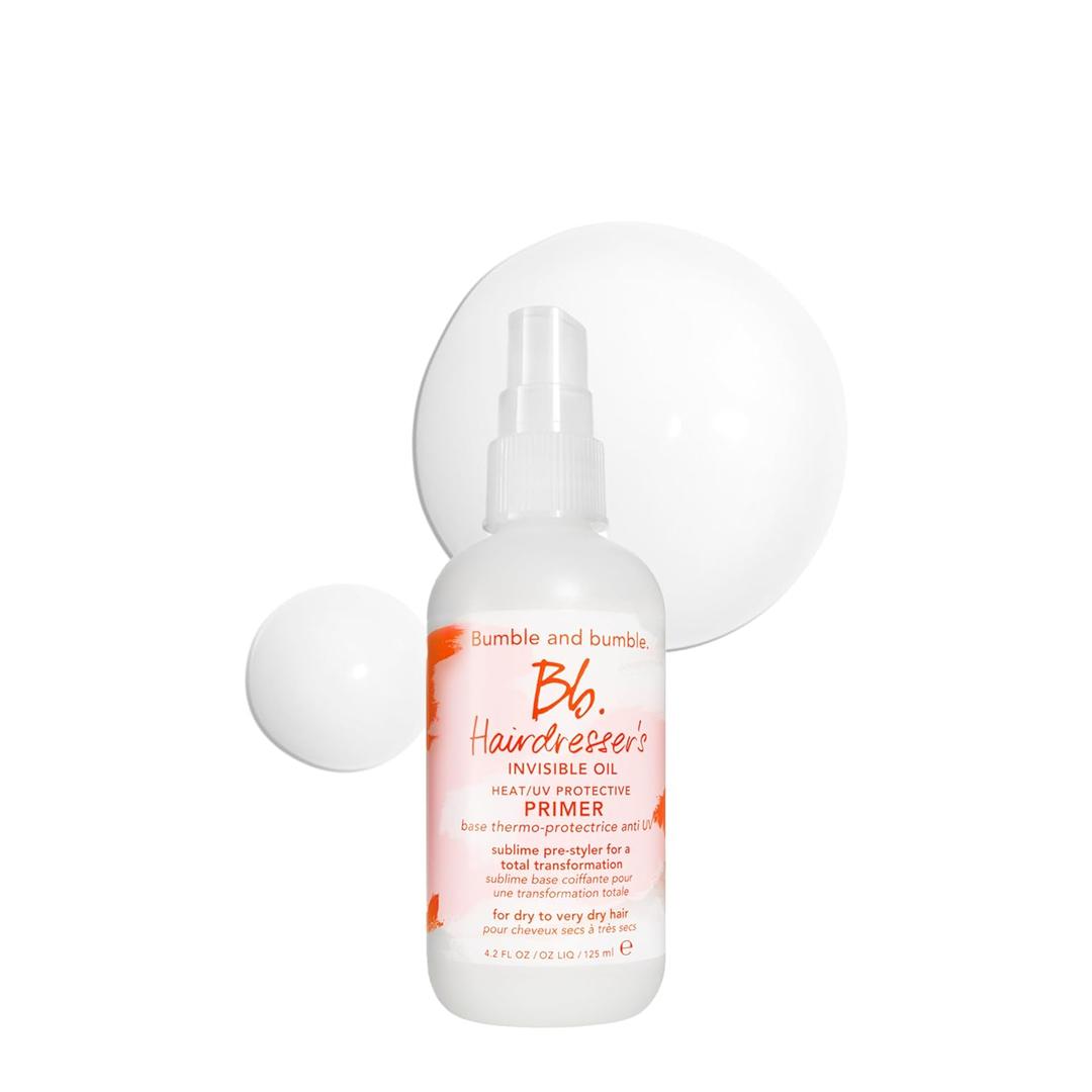 Bumble and bumble. Hairdresser's Invisible Oil Heat/UV Protection Leave-In Conditioner Hair Primer | Hydrating, Anti Frizz, Color Safe | All Hair Types and Textures | With Argan + Coconut Oil