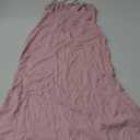 Verdusa Women's Ruched Knot Front Tie Shoulder Sleeveless Fishtail Bodycon Cami Dress (Light Pink)