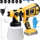 Cordless Paint Sprayer for DEWALT 20V Battery, Wireless HVLP Paint Sprayers Gun for Home Interior and Exterior, House Painting Stain Sprayer for Fence, Furniture, Cabinets, WallsBattery Not Included