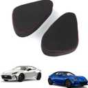 KUNGKIC for Toyota GR86 Subaru BRZ 2022 2023 2024 2025 Soft Knee Cushion Car Knee Leg Pillow Pad for Driver Seat & Passenger Seat Automotive Interior Accessories 9002 Color Italian Top Suede Red Line