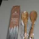 2 Pcs Large Wooden Spoons for Cooking Serving Mixing Kitchen Spoon Big Acacia Wood Utensils Set Teak Spatula Cooking Spoon Set Bamboo Baking Spoons Non Toxic Kitchen Tools Cooking Accessories