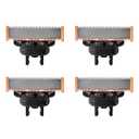 4Pack Replacement Blades & 3 Guide Combs(1/3/5mm), Compatible with All Philips Norelco OneBlade Handles (QP14xx,QP19xx,QP25xx, QP26xx, QP27xx, QP28xx, QP65xx, QP66xx)