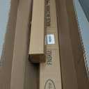 Black Bay Window Curtain Rods with Aluminum End Cap Finials and Brackets,Adjustable 36-72 Inch Center Rod for windows (24-68), 20-36 Inch Side Rods for windows (16-32),1 Inch Diameter