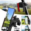 Golf Cart Phone Holder Mount for EZGO Club Car Yamaha  360 Rotatable Universal Cell Phone Cradle for iPhone 15 14 13 Pro Max, Samsung Galaxy, Pixel  Secure Clamp, Fits All Smartphones