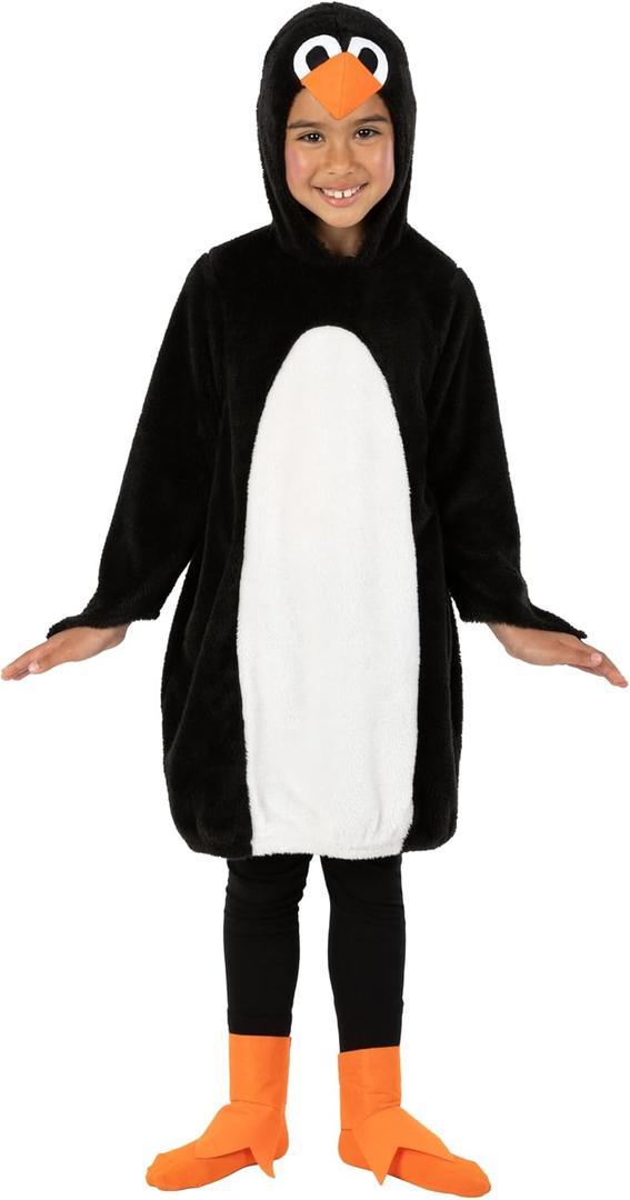 fun shack Kids Penguin Costume, Child Penguin Outfit for Halloween, Dress Up, Parties, Winter Events, Fun Dress (X-Large)