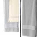 Hjarta 360 Swivel Standing Towel Rack, Free Standing Towel Holder with Wooden Base, Towel Stand with 3 Arms for Bathroom, Poolside