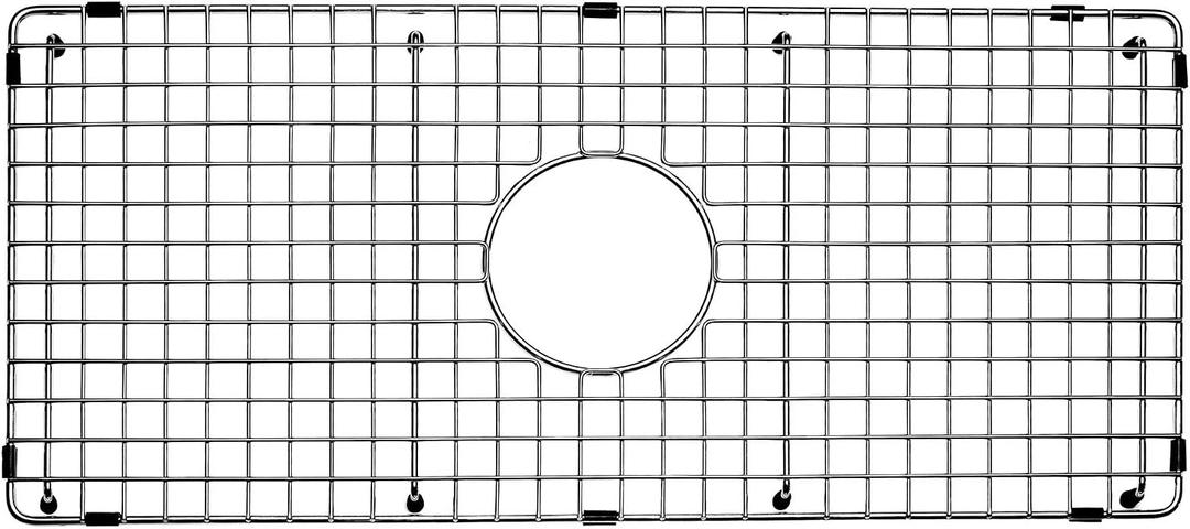 Serene Valley Sink Bottom Grid 27-1/4" X 12-9/16", Centered Drain with Corner Radius 3/8", Sink Grid NDG2813C