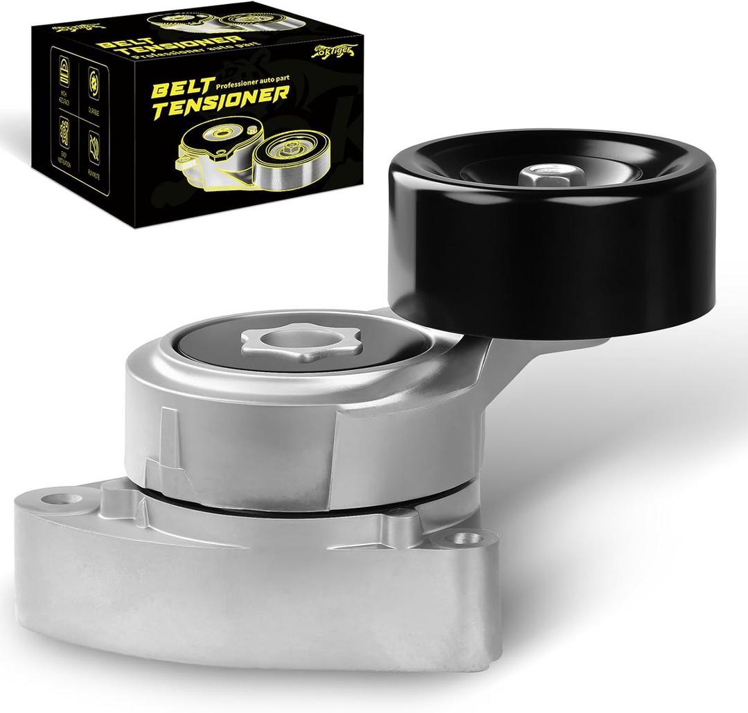 Oktiger Belt Tensioner Assembly with Pulley for Honda Accord 2003-2007, for CRV 2002-2014, for Civic 2006-2015, for Element 2003-2011 for Acura ILX CSX RDX TSX 2004-2015 2.3L 2.4L L4 OE# 38278