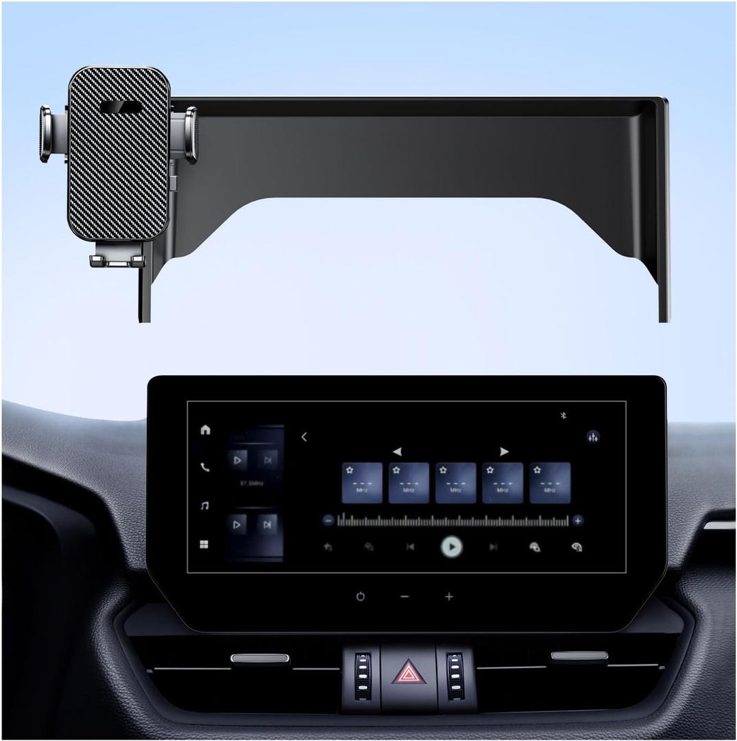 Car Phone Holder for Toyota Rav4 2019-2025 Accessories,8-Inch Screen Fixed Clip,Ultra-Stable Clip with Anti-Shake,360 Rotation Smart Phone Mount