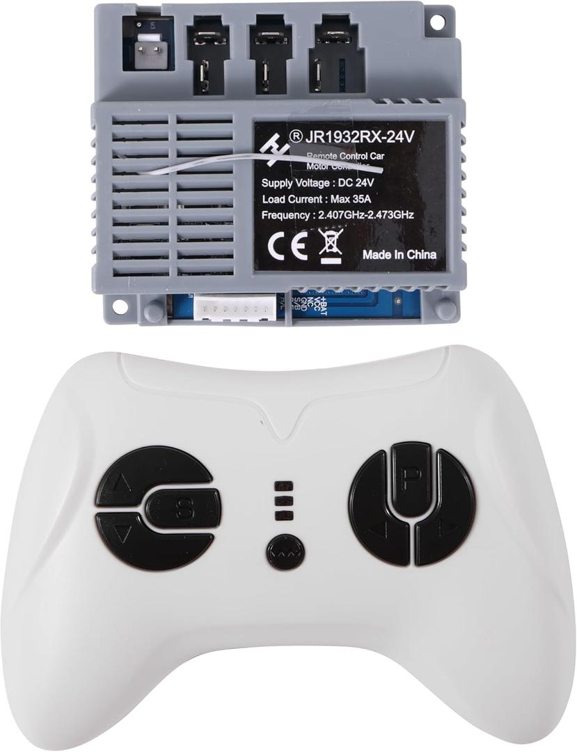 Kids Ride On Car 2.4G Bluetooth Remote Control and JR1932RX-24V Receiver Control Box Motherboard Kit for Children Electric Ride On Car