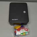 Uniclife 20 Position Key Cabinet with Key Lock Wall Mounted Black Security Storage Box Steel Key Organizer with Colorful Key Tag Labels Stickers and Hooks