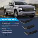 AUCERAMIC Front & Rear Mud Flap Delete Fit for 2019-2025 GMC Sierra 1500 2WD 4WD (Not for AT4X)