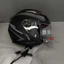 Motorcycle Scooter Helmet,Adult Open-face Motorbike Helmet Double Visor Fashion Personality for Men and Women DOT Approved (X-Large, GIAY)