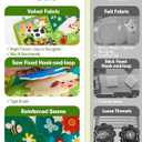 hahaland Busy Book for Toddlers 1-3 - Montessori Toys Busy Board for 1 Year Old Boy Gifts Girl Toys Educational Learning Quiet Activity Books Gifts Toddler Travel Toys for One Year Old Birthday Gift