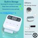 Electric Nasal Aspirator with Storage Box, 70Kpa Electric Nose Suction Nose Sucker for Baby,3 Silicone Tips,9 Suction Levels,Light Function,Anti-Reflux Design,BC-026