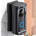 COOLWUFAN Video Doorbell Door Mount, Adjustable All Angle Anti-Theft Doorbell Mount for Wall & Door, Suitable for Wireless Video Doorbell and Wired Video Doorbell