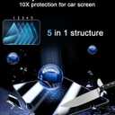 2 Pack Tempered Glass Screen Protector for Toyota Prius 2023-2026,12.3" Infotainment Screen & 7" Dashboard Film Compatible With Prius Hybrid 2025 2024 2023 Accessories