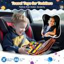 Toddler Busy Board Montessori Toys: for Toddlers 1-3 Year Old Educational Activity Book Sensory Board Travel Toy Ages 3-4 3-5 Learning Fine Motor Skills Preschool Quiet Book Gift for Boys Girls Kids