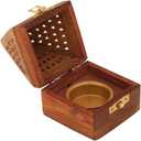 Yajna Traditional-Handmade Incense-Stick-and-Cones-Holder Incense-Burner-ash-Catcher-Stand (Wooden Pyramid)