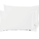 Nestl Soft Pillow Shams Set of 2 - Double Brushed Microfiber Pillow Covers - Hotel Style Premium Bed Pillow Cases, with 1.5” Decorative Flange, Queen 20"x30" - White