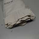 Retro Farmhouse Ruffle Tablecloth Cotton Flounces Trim Washable Table Cover Tablecloths for Rectangle Table Baby Shower Kitchen Party Wedding Decor,60''x120'' (Off-white)