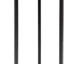 Kate and Laurel Aguilar Modern Round Drink Table; 9 x 9 x 23; White and Black; Genuine Marble Accent Table for Small Spaces and for Use as Small Plant Stand