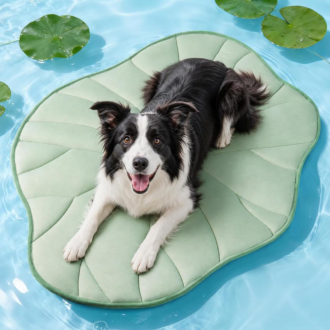 BG-BABYGO Dog Cooling Mat, 39" x 27" Reversible Q-MAX>0.5 Self Cooling Mat for Small & Medium Dogs, Washable Cooling Pad for Pets 3.0 Summer Cats Cooling Pad for Crate Kennel Outdoor Washable Portable