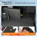 powoq Cargo Mat Compatible with 2016-2025 Honda Pilot (No Elite) Trunk Mat with Backrest Mat TPE Cargo Liner Trunk Liner Replacement for 2016-2025 Honda Pilot Accessories (Trunk Mat with Backrest Mat)