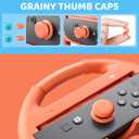 GLDRAM 2pc Steering Wheel Controller Grip for Switch 2 Joycon
