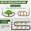 Flat Soaker Hose 100ft, Garden Hose with Heavy Duty Double Layer Design, Drip Irrigation Hose Saves 80% Water, Leak Proof Sprinkler Hose for Garden, Lawn, Vegetable plot (50ft x 2)