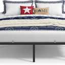 VASAGLE King Metal Bed Frame, 18 Inches Tall, 1100 lb Weight Capacity