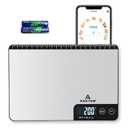 Smart Food Scale with App, Digital Kitchen Scale, Baking Scale, Calorie Scale, Nutritional Calculator, 1g/33lb Capacity, Stainless Steel, Grams/Ounces, LCD Display