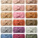jollybows 18pcs Baby Nylon Headbands Hair Bow Elastics Hairbands Hair Accessories for Baby Girls Newborn Infant Toddlers Kid