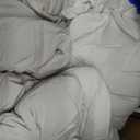 Pintuck Bed in a Bag, 7 Pieces Full Size Comforter Set Beige, Luxury Pinch Pleat Bed in a Bag, Soft All Season Bedding Sets with Comforter, Flat Sheet, Fitted Sheet and Pillowcases & Shams