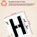 2 Pack Letter Stencils for Painting  84PCS Reusable Alphabet & Number Stencil Kit  Interlocking Plastic Templates for DIY Signs, Posters, Fabric, Wood, Wall  3 Inch