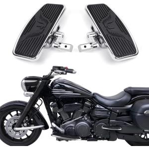 Driver Floorboards Front Floorboard Foot Peg Pedals Compatible with Yamaha Vstar Dragstar 400 650 V-Max XV125 Suzuki VL800 VL400 C50 Pair Honda VTX1300 VTX1800 (Eagle Da)