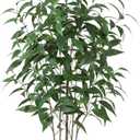 Artificial Eucalyptus Tree,5Ft Tree Fake Plant in Pot for Home and Office Decor,Potted Faux Plants Tall Artificial Trees for Indoor